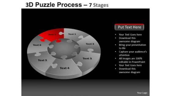 PowerPoint Templates Business Pie Chart Puzzle Process Ppt Design