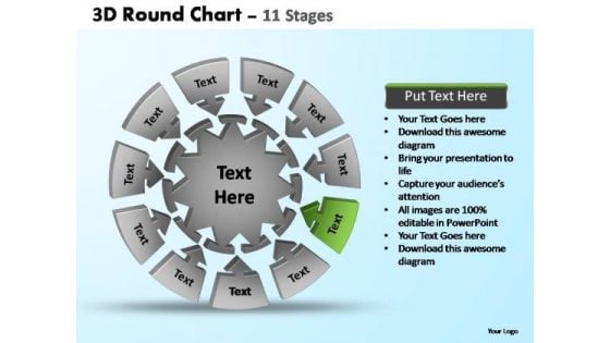 PowerPoint Templates Business Pie Chart With Arrows Ppt Slides