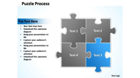 PowerPoint Templates Business Puzzle Process 2 X 2 Ppt Design