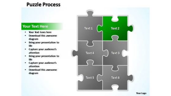 PowerPoint Templates Business Puzzle Process 2 X 3 Ppt Designs