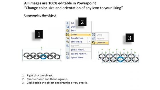 PowerPoint Templates Business Rings Ppt Process
