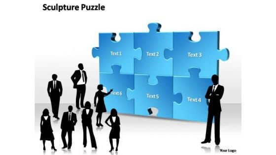 PowerPoint Templates Business Sculpture Puzzle Ppt Slides