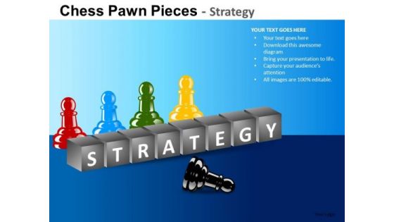 PowerPoint Templates Business Strategy Chess Pawn Ppt Design