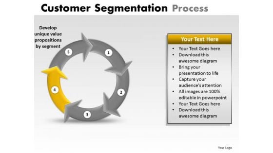 PowerPoint Templates Business Strategy Customer Segmentation Process Ppt Themes