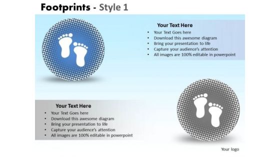 PowerPoint Templates Business Strategy Footprints Ppt Process