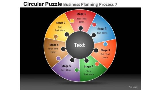 PowerPoint Templates Business Success Circular Puzzle Ppt Themes