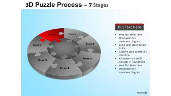 PowerPoint Templates Business Success Puzzle Segment Pie Chart Ppt Themes