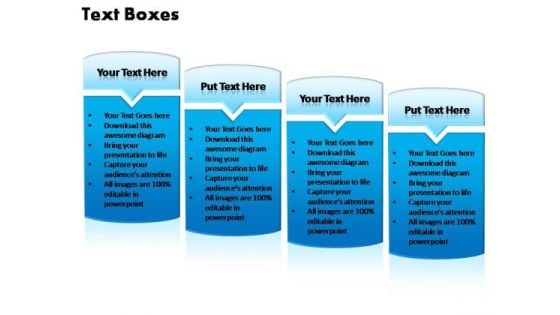 PowerPoint Templates Business Text Boxes Ppt Process