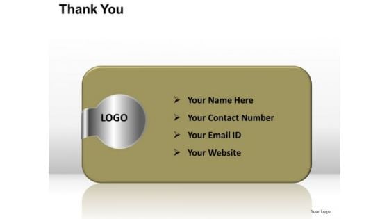 PowerPoint Templates Business Thank You Address Details Ppt Designs