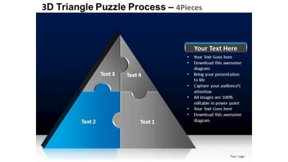 PowerPoint Templates Business Triangle Puzzle Ppt Presentation