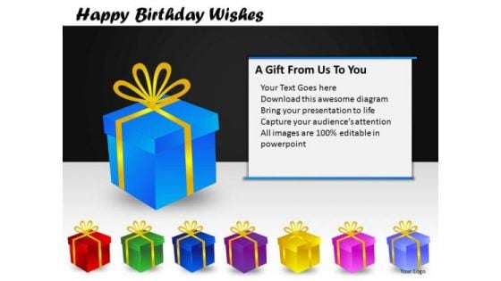 PowerPoint Templates Christmas Birthday Gifts Ppt Slides