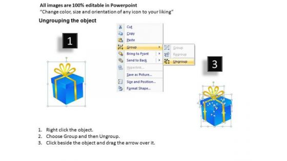 PowerPoint Templates Christmas Birthday Gifts Ppt Slides