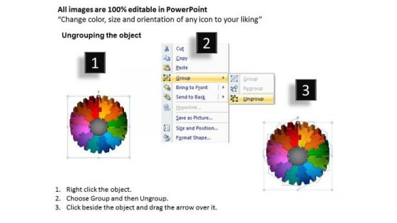 PowerPoint Templates Circle Process Gear Process Ppt Themes