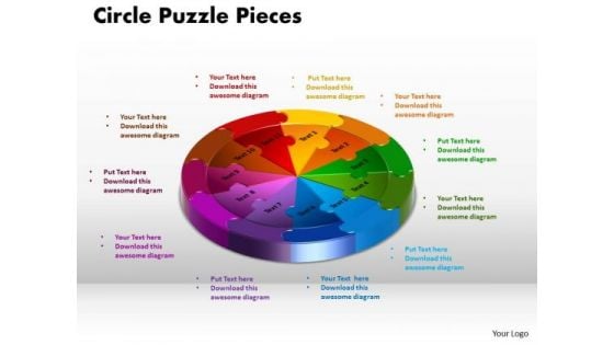 PowerPoint Templates Circle Puzzle Editable Ppt Presentation