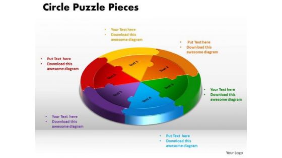 PowerPoint Templates Circle Puzzle Pieces Leadership Ppt Design