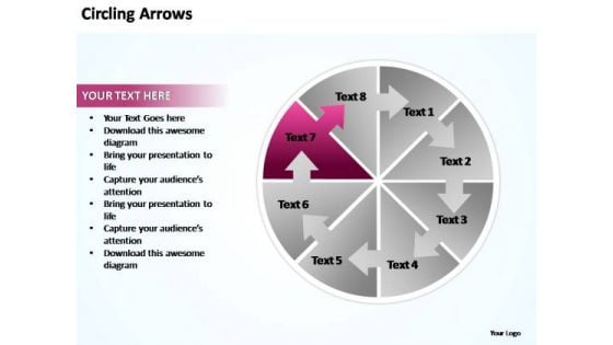 PowerPoint Templates Circling Arrows Flow Chart Ppt Backgrounds