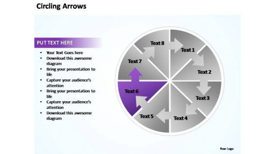 PowerPoint Templates Circling Arrows Flow Chart Ppt Design Slides