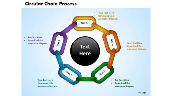 PowerPoint Templates Circular Chain Process Business Ppt Design