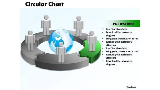 PowerPoint Templates Circular Chart With Globe Ppt Design Slides