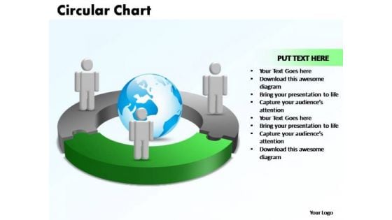 PowerPoint Templates Circular Chart With Globe Ppt Designs