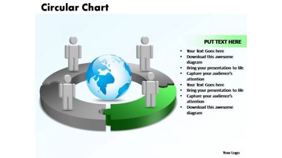 PowerPoint Templates Circular Chart With Globe Ppt Layouts