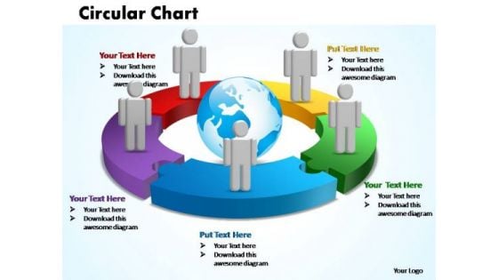 PowerPoint Templates Circular Chart With Globe Ppt Presentation Designs