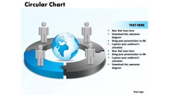 PowerPoint Templates Circular Chart With Globe Ppt Slide Designs