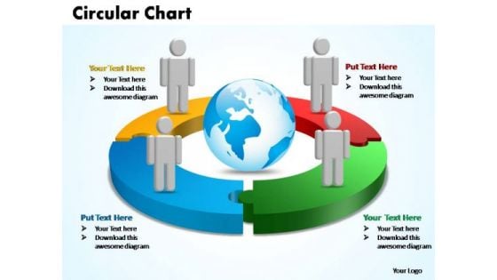 PowerPoint Templates Circular Chart With Globe Ppt Slides