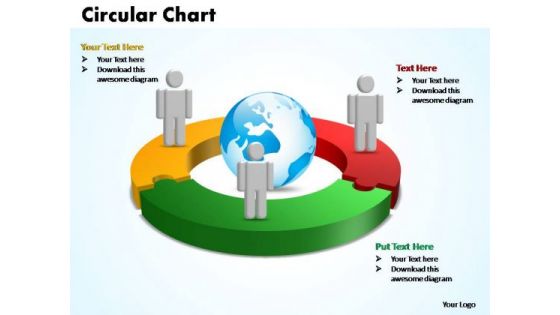 PowerPoint Templates Circular Chart With Globe Ppt Themes