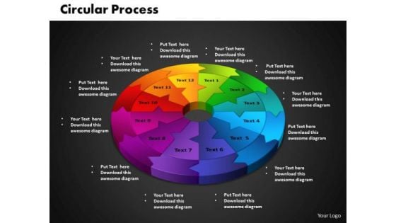 PowerPoint Templates Circular Process Chart Ppt Design