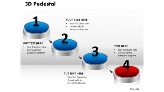 PowerPoint Templates Company 3d Pedestal Ppt Slides