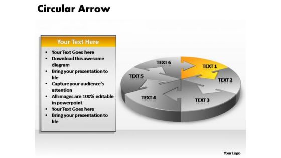 PowerPoint Templates Company Circular Arrow Ppt Themes