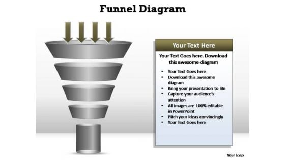 PowerPoint Templates Company Funnel Diagram Ppt Backgrounds