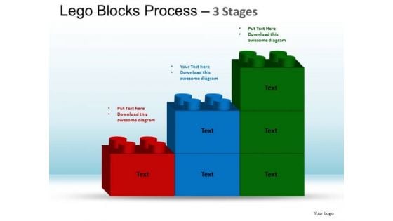 PowerPoint Templates Company Lego Blocks Ppt Slide