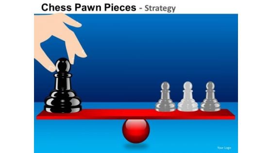 PowerPoint Templates Company Strategy Chess Pawn Ppt Designs