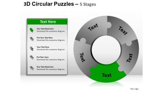 PowerPoint Templates Cycle Diagram Puzzle Ppt Slides