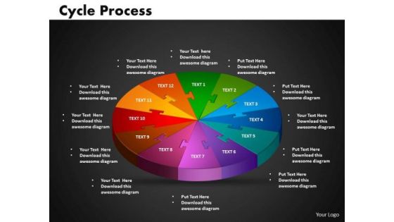 PowerPoint Templates Cycle Process Editable Ppt Presentation