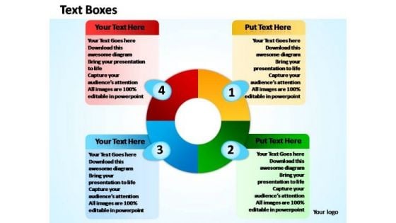 PowerPoint Templates Diagram Four Process Ppt Template