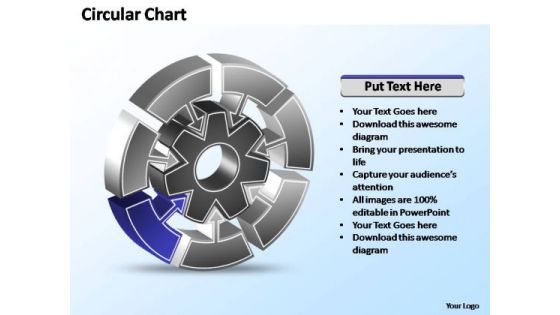 PowerPoint Templates Diagram Interconnected Circular Chart Ppt Slide