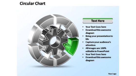 PowerPoint Templates Diagram Interconnected Circular Chart Ppt Slides