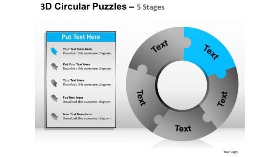 PowerPoint Templates Doughnut Diagram Puzzle Ppt Slide Designs