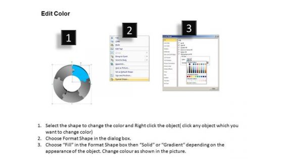 PowerPoint Templates Doughnut Diagram Puzzle Ppt Slide Designs