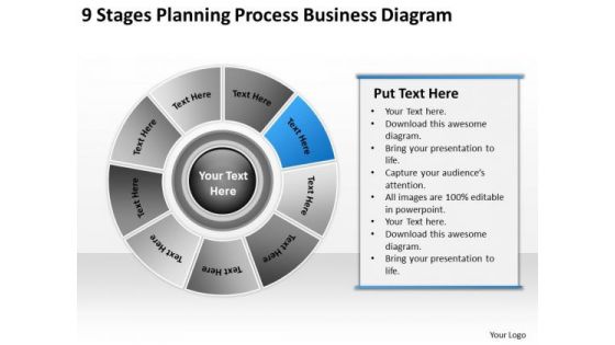 PowerPoint Templates Download Diagram Writing Business Plan