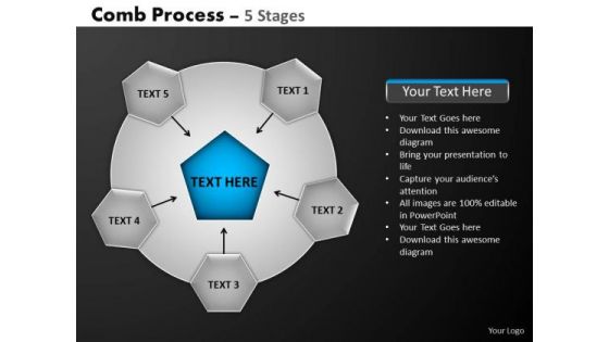 PowerPoint Templates Download Hub And Spokes Process Ppt Presentation