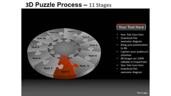 PowerPoint Templates Download Pie Chart Puzzle Process Ppt Themes