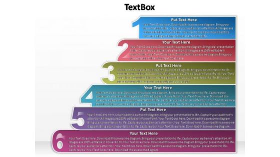 PowerPoint Templates Education Textbox 6 Ppt Process