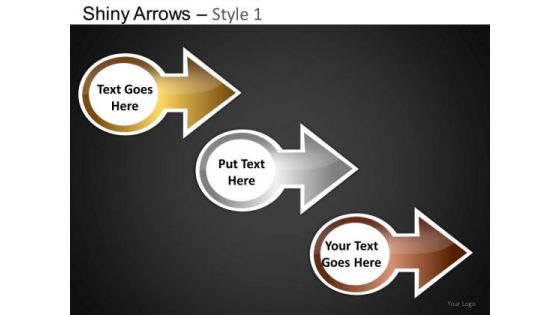 PowerPoint Templates Executive Growth Shiny Arrows Ppt Designs