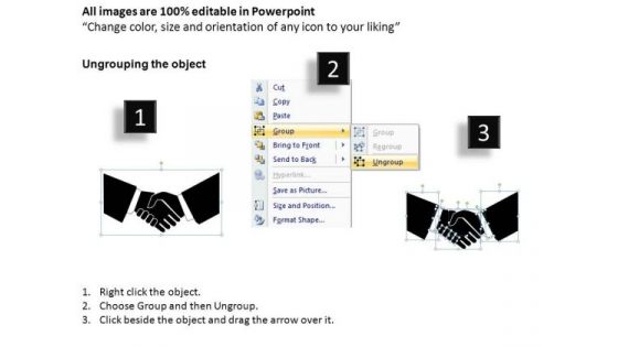PowerPoint Templates Executive Handshake Post It Notes Ppt Slides