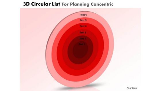 PowerPoint Templates Executive Leadership 3d Circle Chart List Ppt Slide Designs