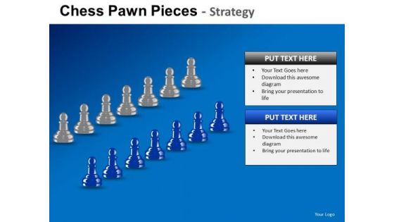 PowerPoint Templates Executive Strategy Chess Pawn Ppt Slides